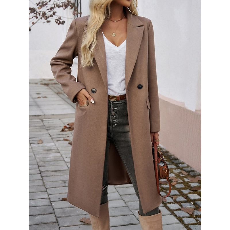 Longline Coat for Women, Tailored Style