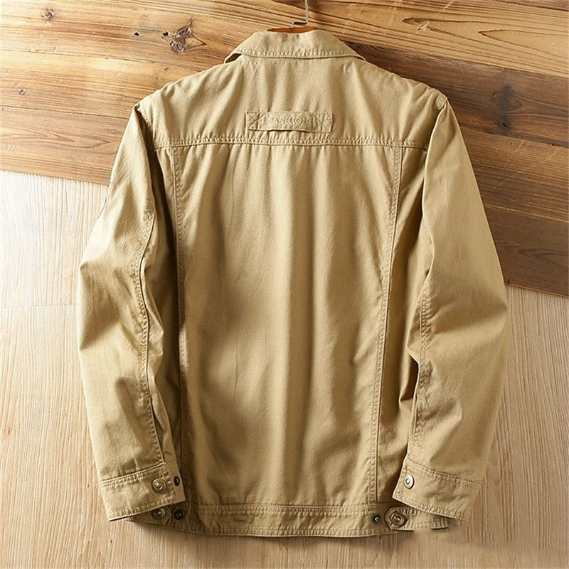 Rugged Utility Jacket for Men, Plus Size