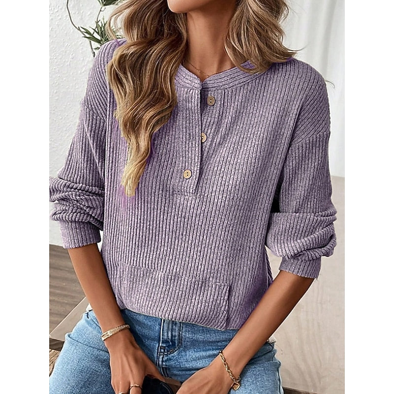 Henley Top, Women's Relaxed Fit