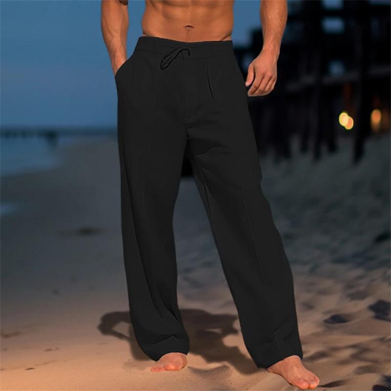 Men's Classic Plain Wide Trousers