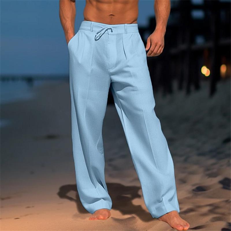 Men's Classic Plain Wide Trousers