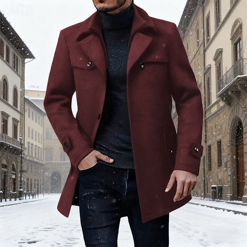 Longline Winter Coat, Men's Tailored Fit