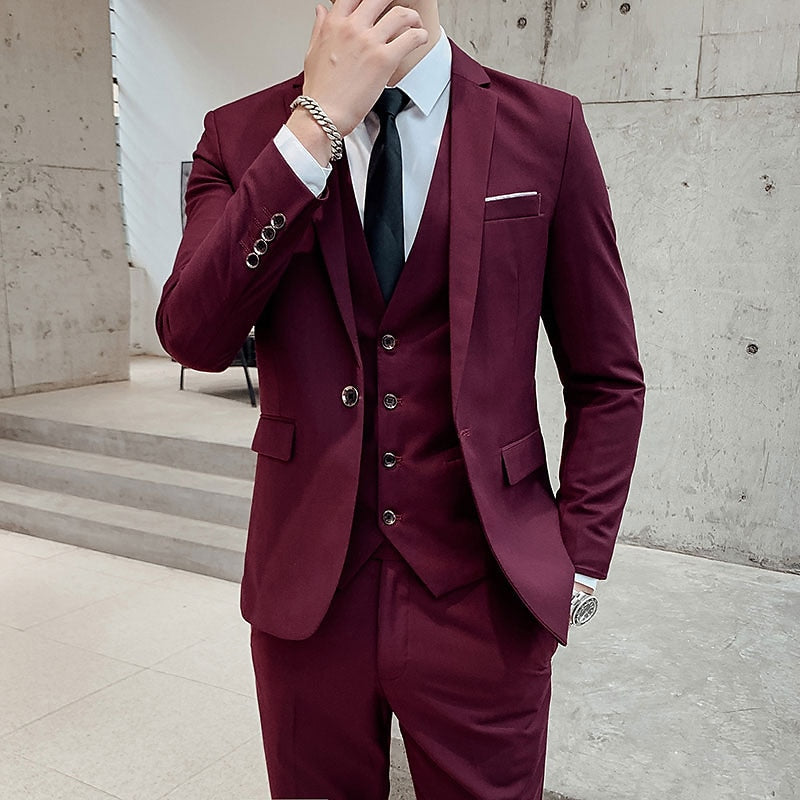 Three-Piece Set for Men, Refined Style