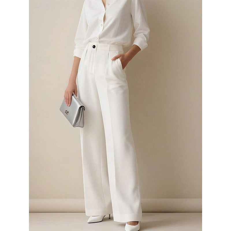High-Waist Tailored Trousers for Women