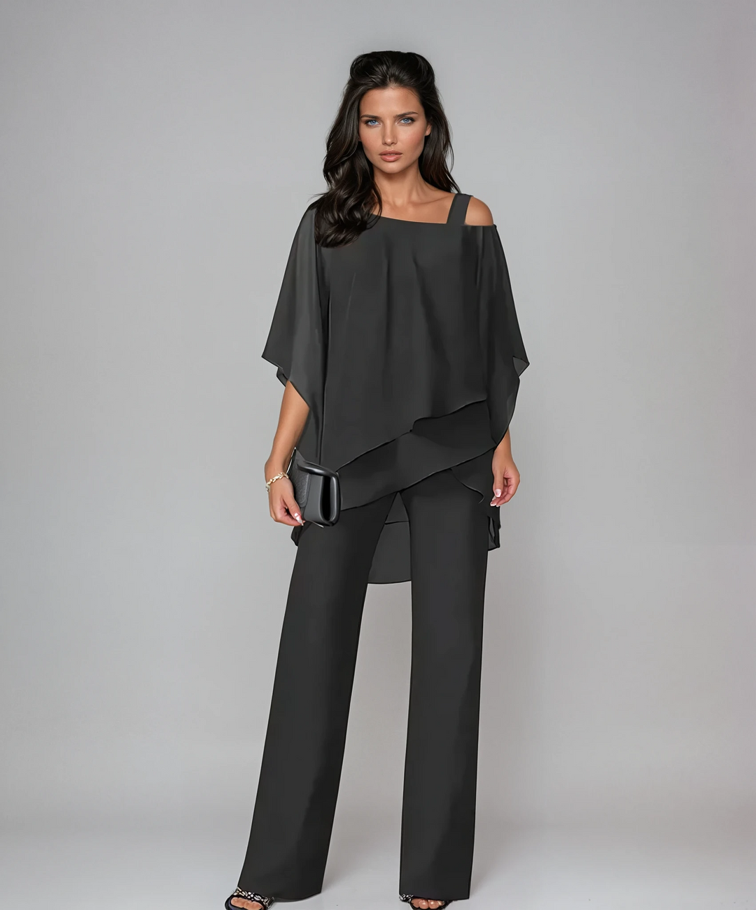 Two-Piece Layered Set, Women's Elegant Fit