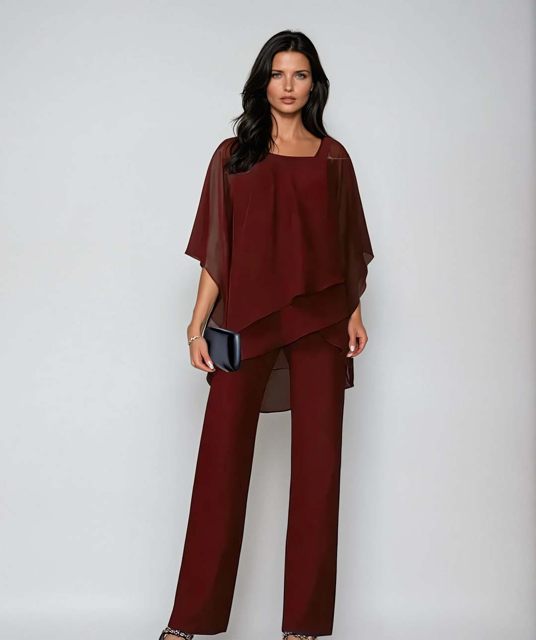 Two-Piece Layered Set, Women's Elegant Fit
