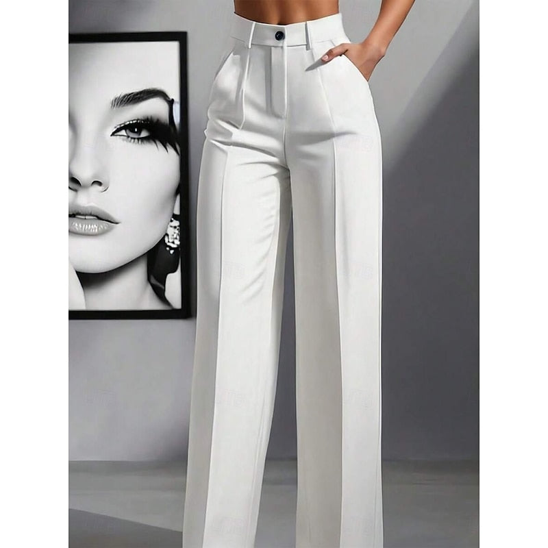 High-Waist Tailored Trousers for Women