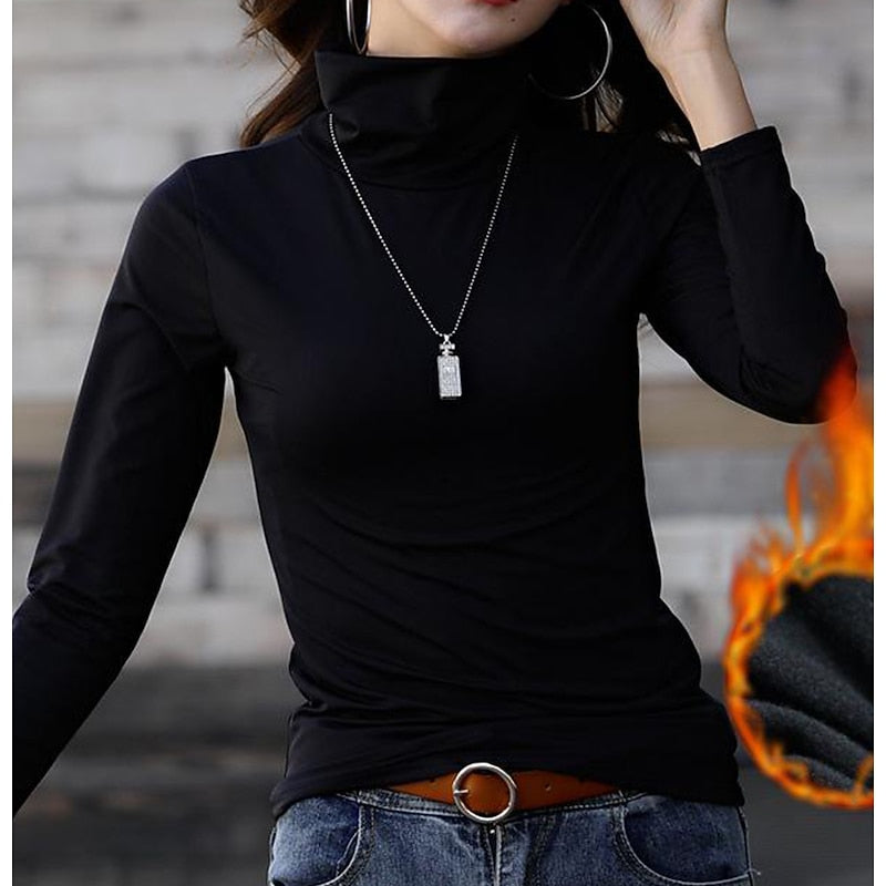 Women's Cozy Turtleneck Top