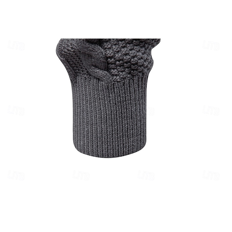 Men's Textured Zip-Up Cardigan