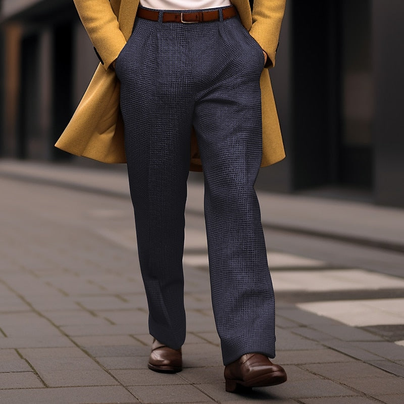 Tailored Straight-Leg Trousers for Men