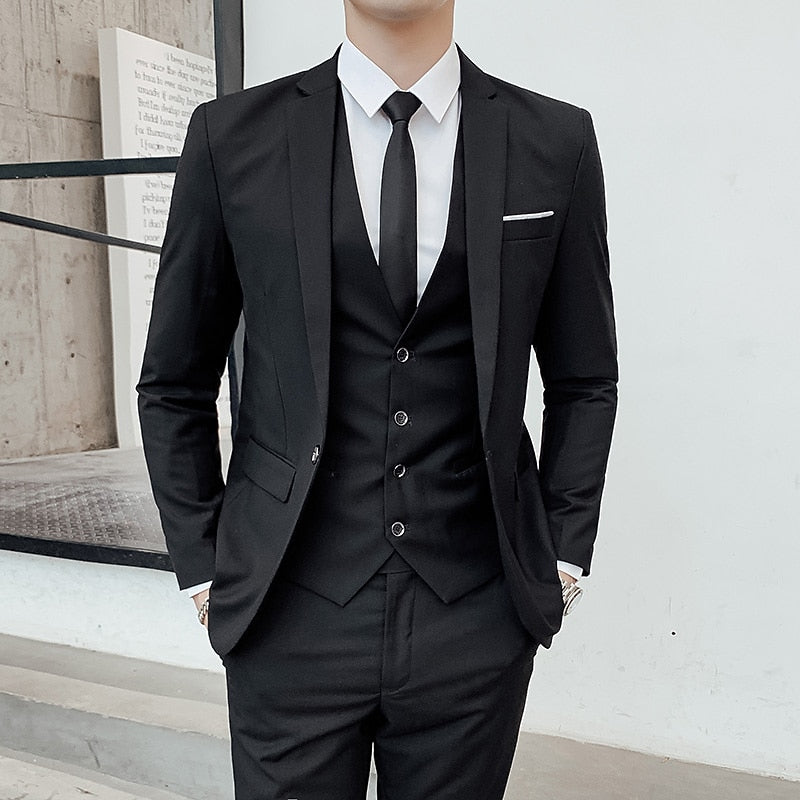 Three-Piece Set for Men, Refined Style