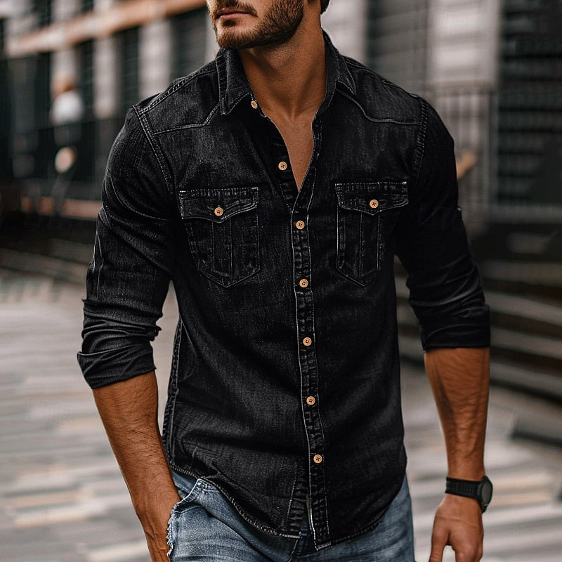 Men's Rugged Button-Up Shirt