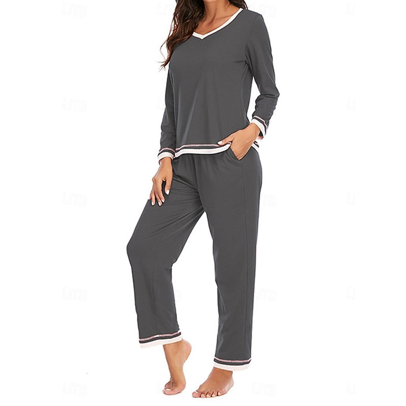 Ladies Relaxed Lounge Two-Piece Set