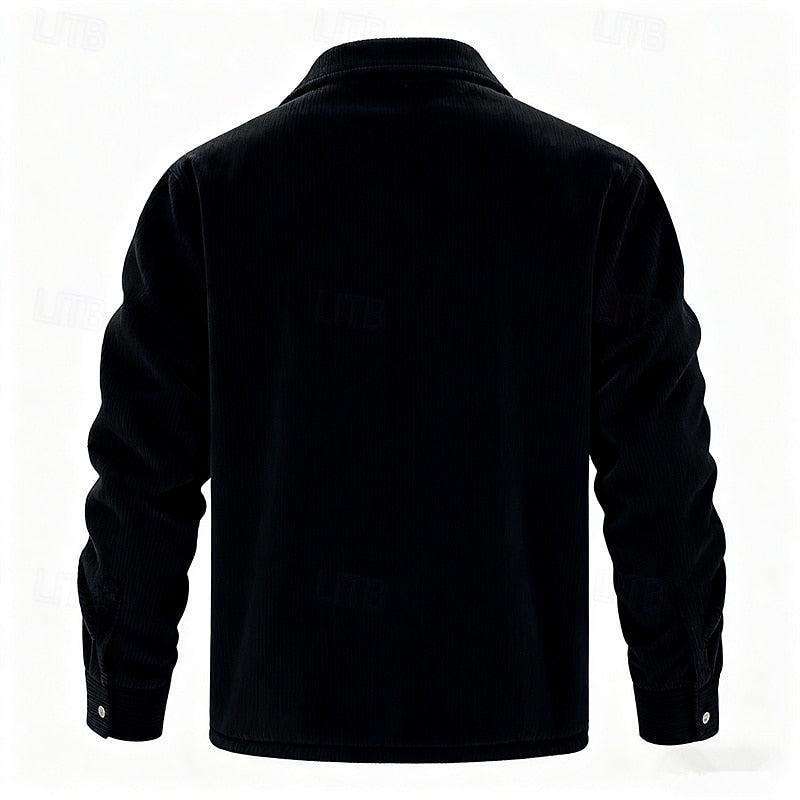 Ribbed Insulated Jacket for Men