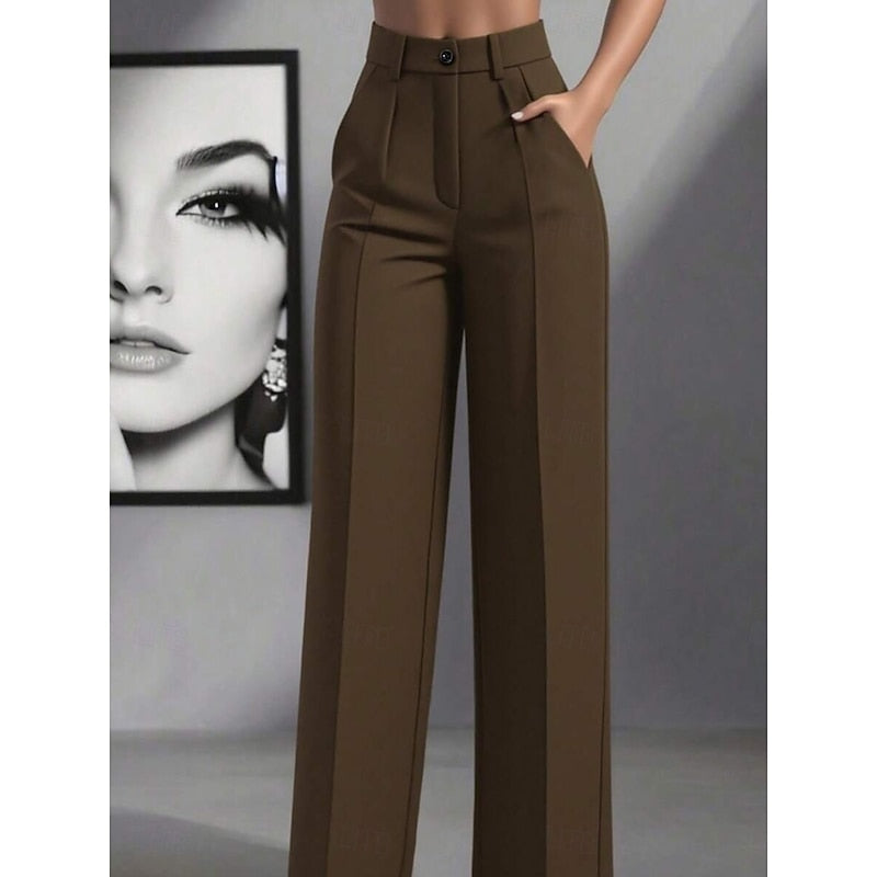 High-Waist Tailored Trousers for Women