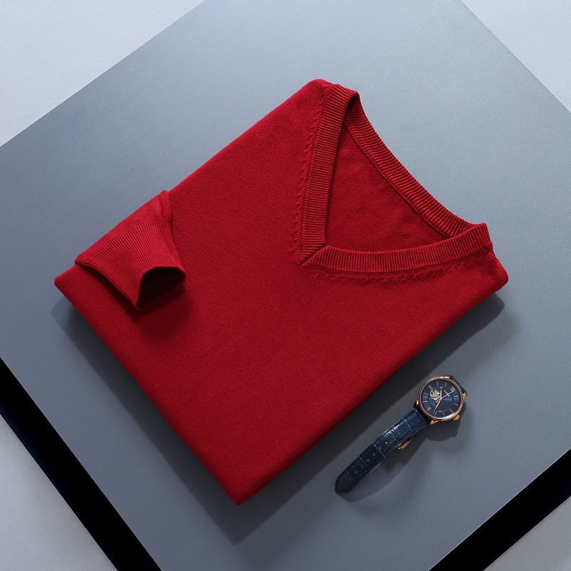 V-Neck Sweater, Men's Refined Fit