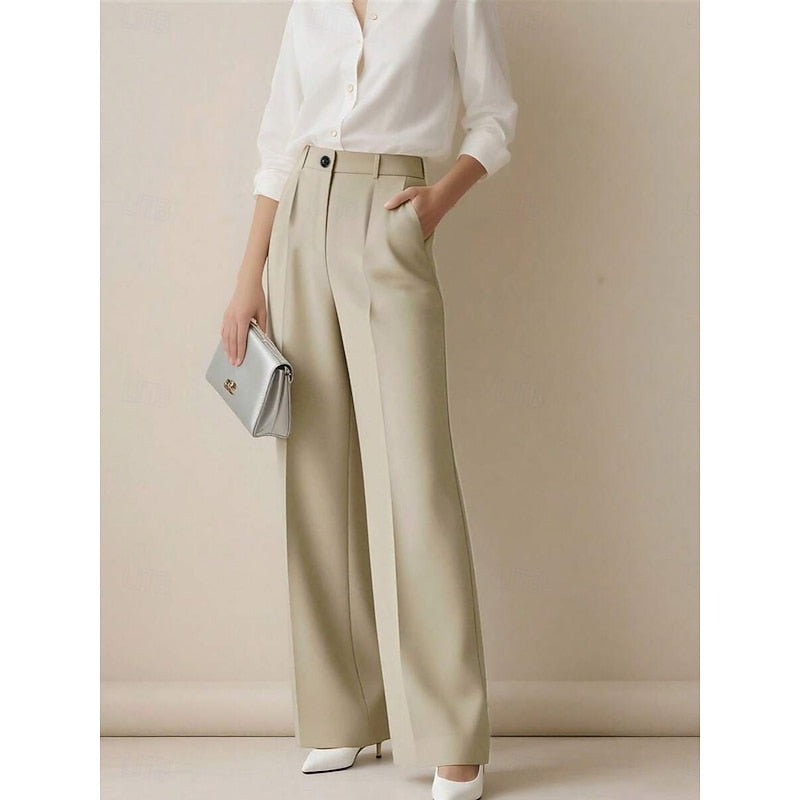 High-Waist Tailored Trousers for Women