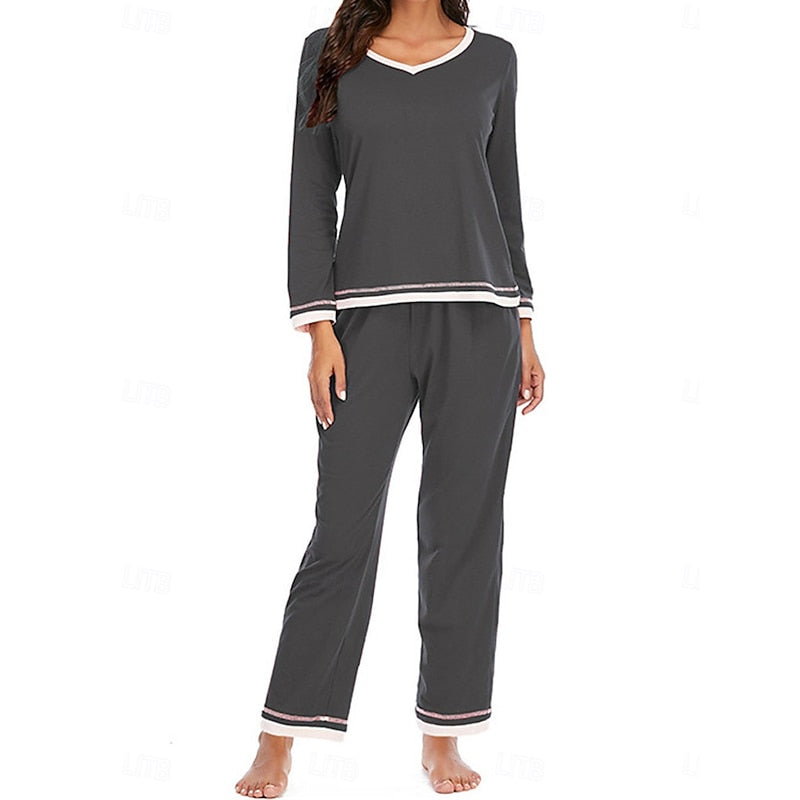 Ladies Relaxed Lounge Two-Piece Set