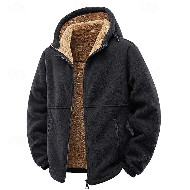 Cozy Hooded Full-Zip Jacket for Men