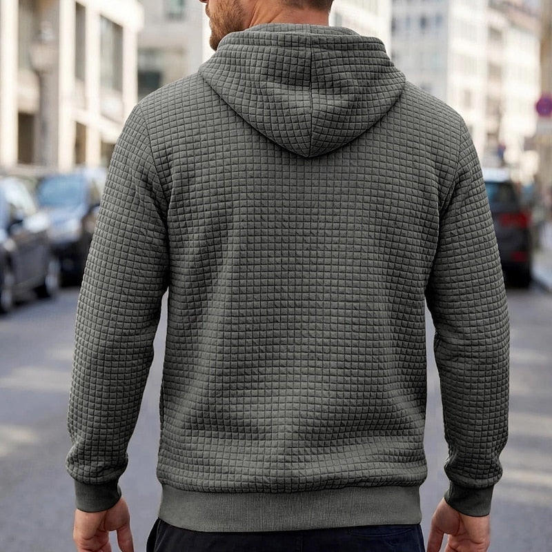 Men's Textured Comfort Hoodie