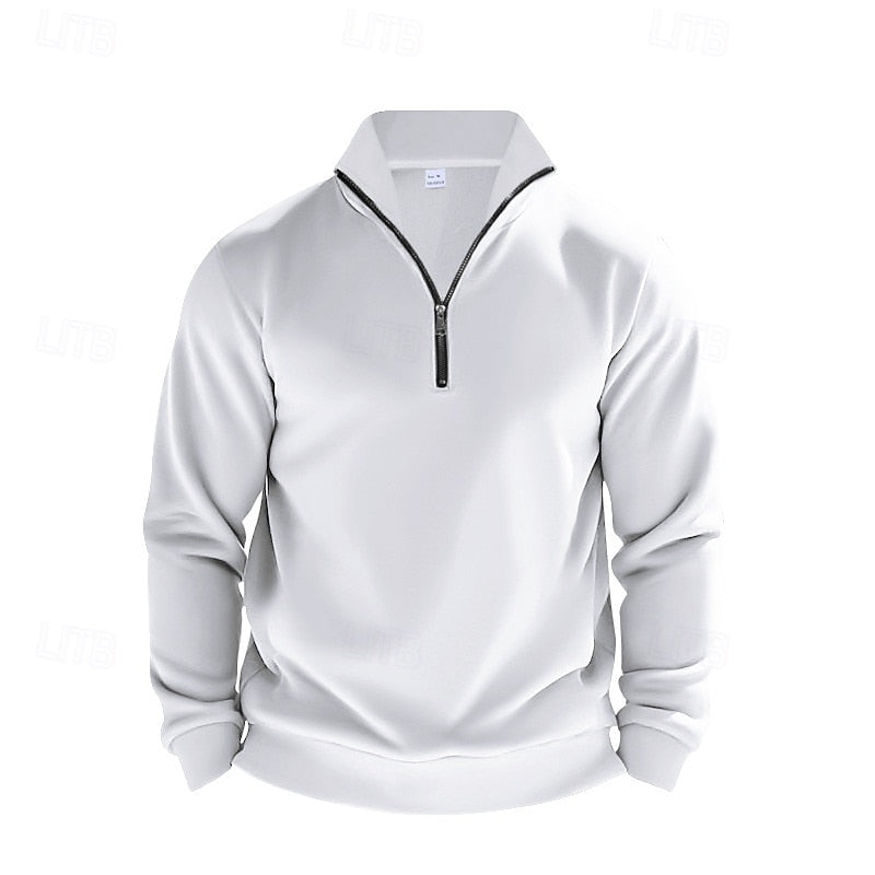 Quarter-Zip Sweatshirt, Men's Refined Fit