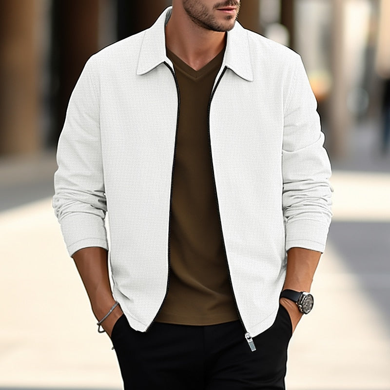 Textured Overshirt for Men, Lightweight Style