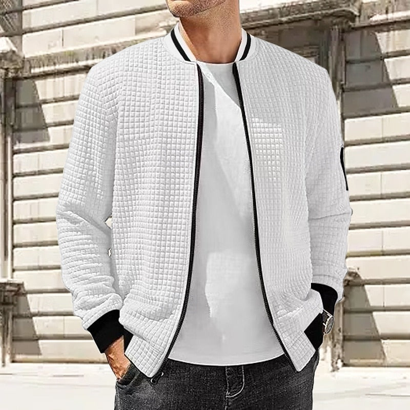 Bomber Jacket for Men, Textured Style