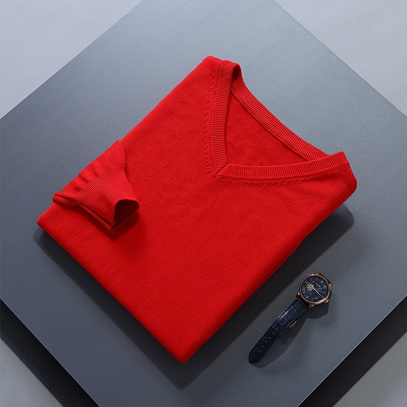 V-Neck Sweater, Men's Refined Fit