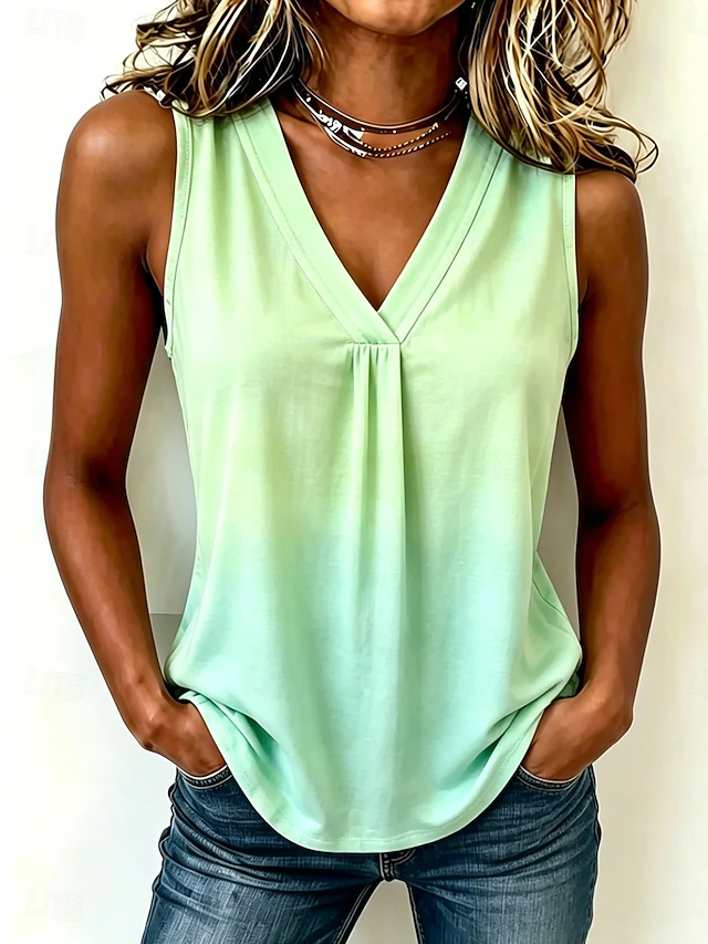 Elegant V-Neck Tank Top for Women