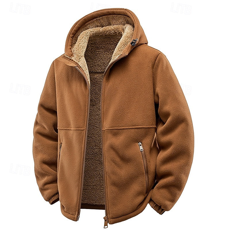 Cozy Hooded Full-Zip Jacket for Men