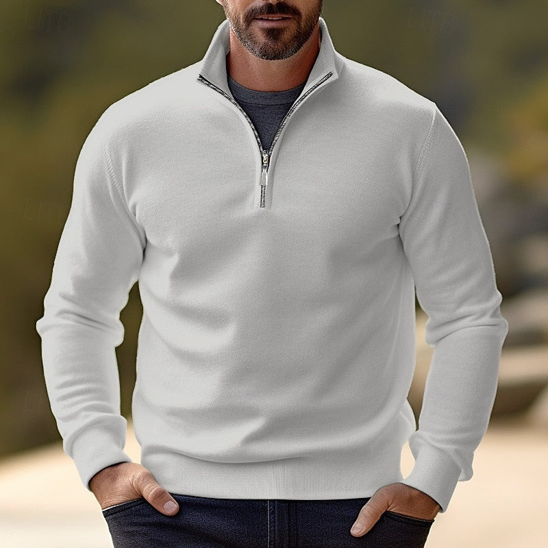 Half-Zip Pullover, Men's Refined Fit