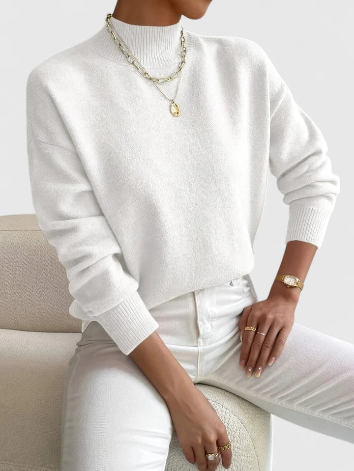 Elegant Mock-Neck Sweater for Women