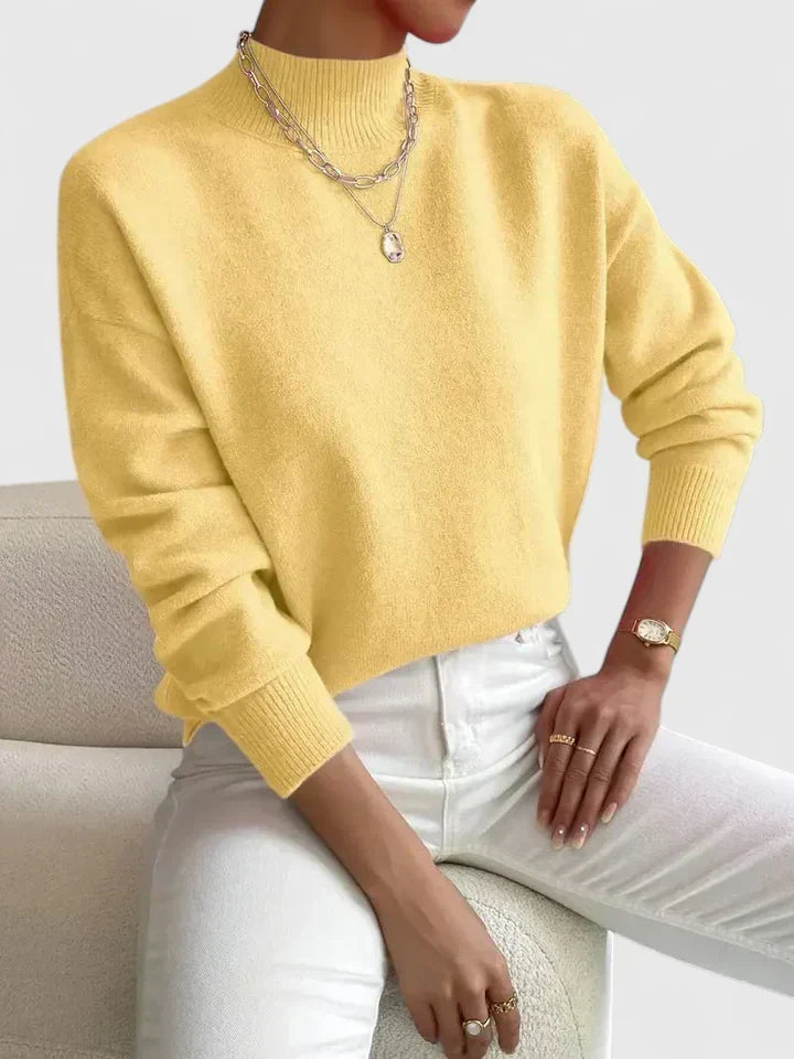 Elegant Mock-Neck Sweater for Women