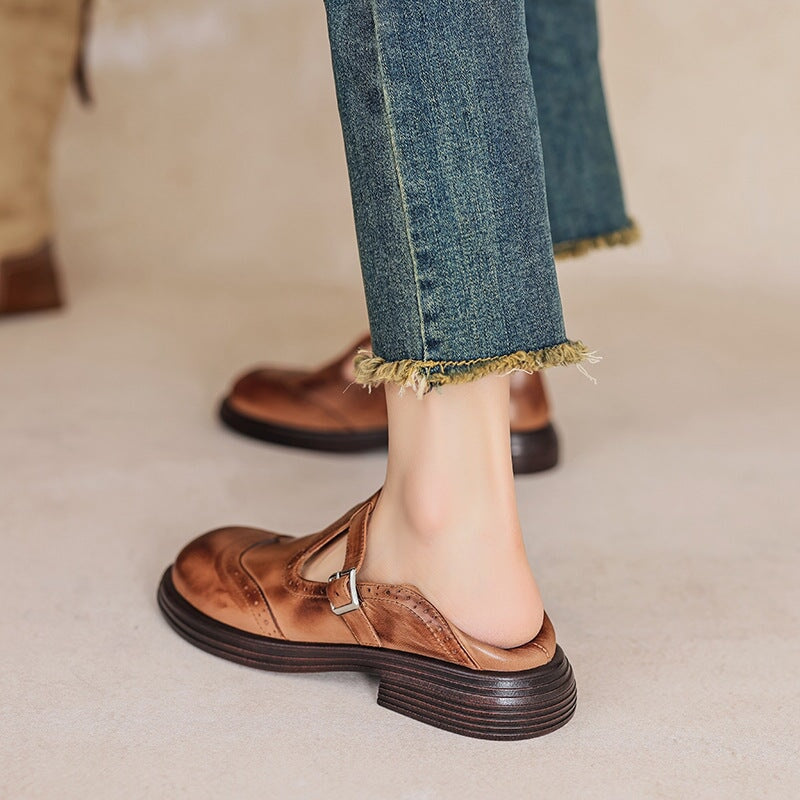 Elegant Strap Loafers for Women, Premium Style