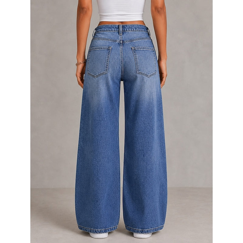 Relaxed Wide-Leg Jeans for Women