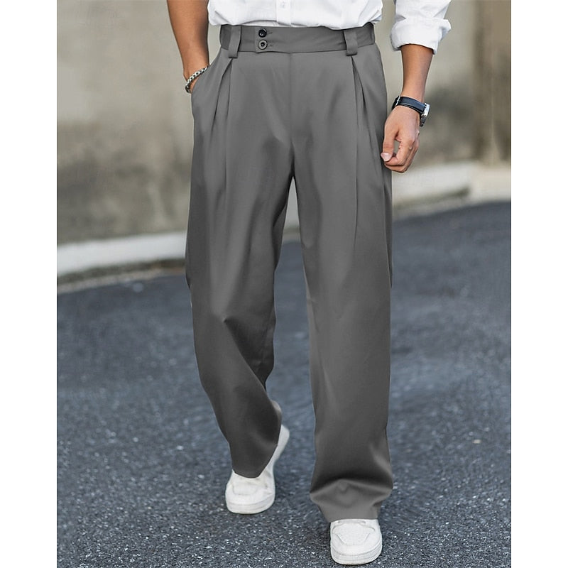 Pleated Tailored Trousers for Men