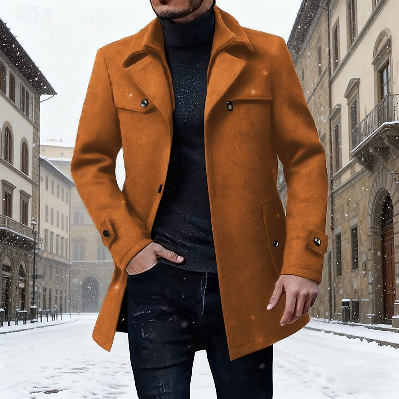 Longline Winter Coat, Men's Tailored Fit