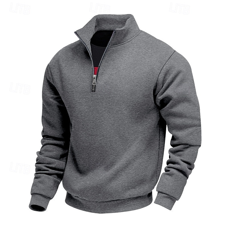 Quarter-Zip Sweatshirt, Men's Refined Fit