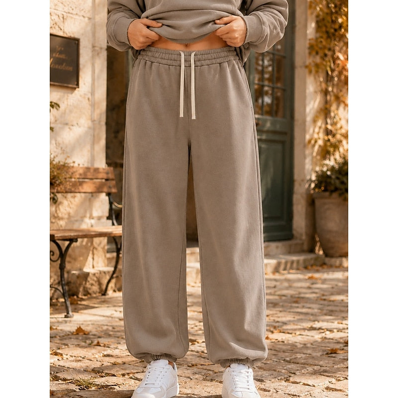 Wide-Leg Joggers for Women, Relaxed Style