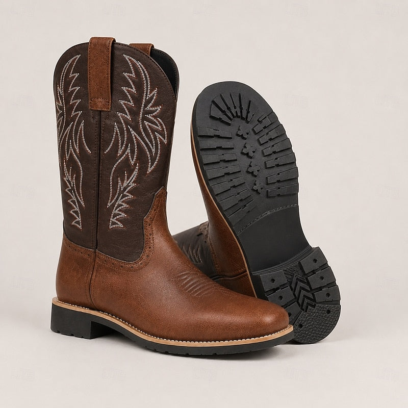 Classic Western Cowboy Boots for Men
