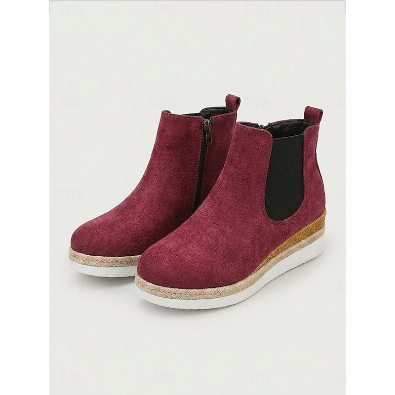 Wedge Ankle Boots, Women's Cozy Fit