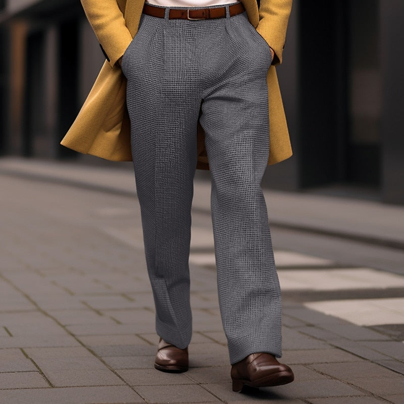 Tailored Straight-Leg Trousers for Men