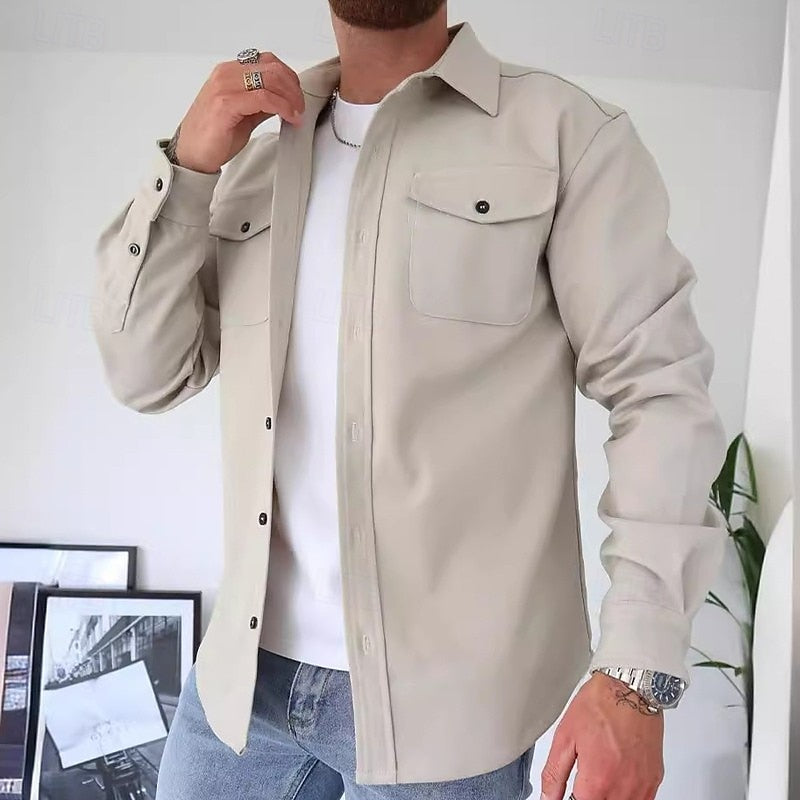 Utility Overshirt for Men, Classic Style