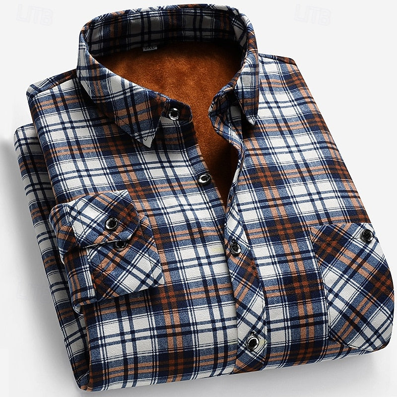 Warm Checked Shirt for Men