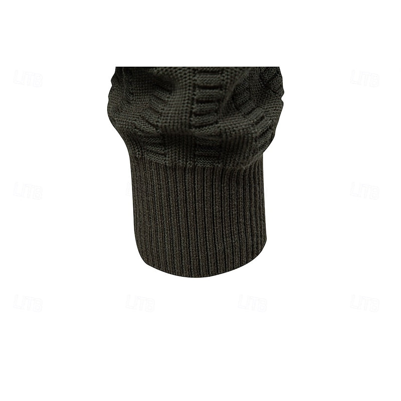 Textured Half-Zip Sweater for Men