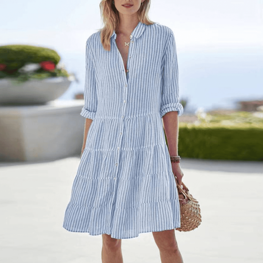 Breezy Striped Summer Dress for Women