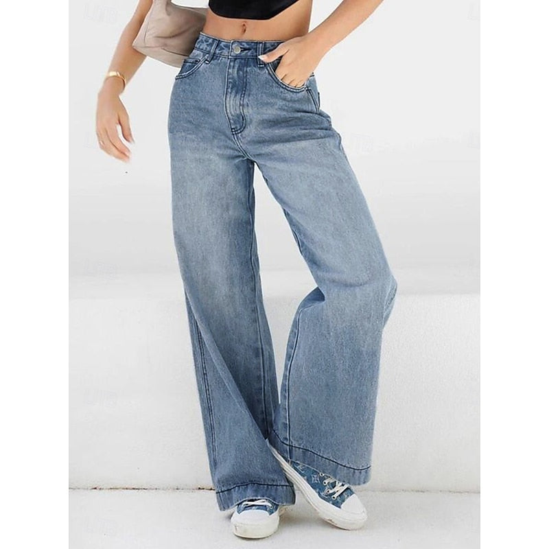 Wide-Leg Jeans for Women, Relaxed Style
