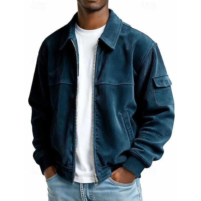 Men's Ribbed Textured Jacket