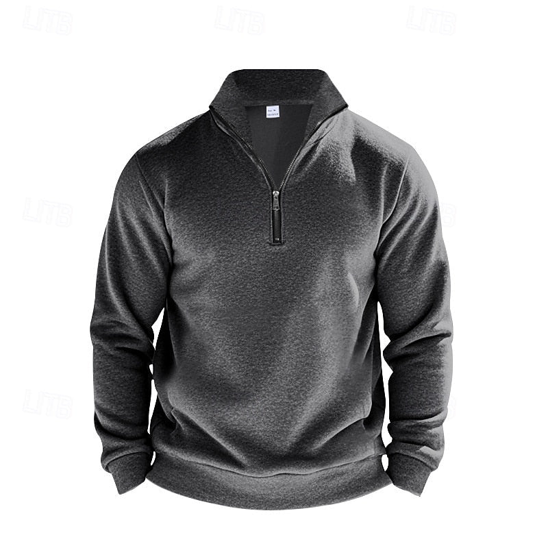 Quarter-Zip Sweatshirt, Men's Refined Fit