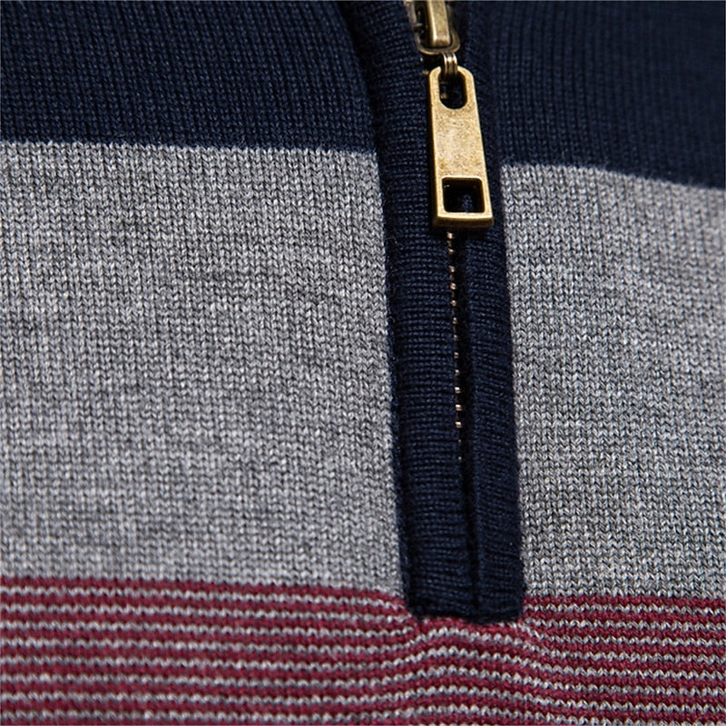 Quarter-Zip Knit Sweater for Men